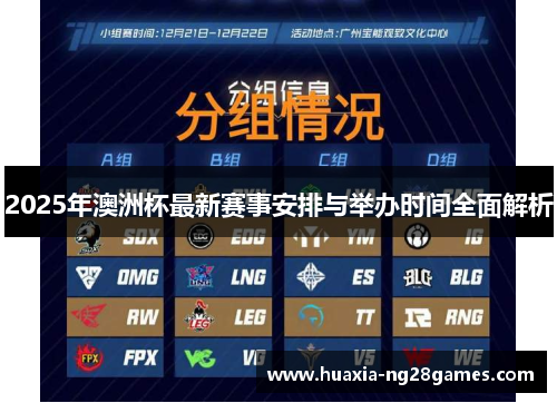2025年澳洲杯最新赛事安排与举办时间全面解析 2025年澳洲杯最新赛事安排与举办时间全面解析